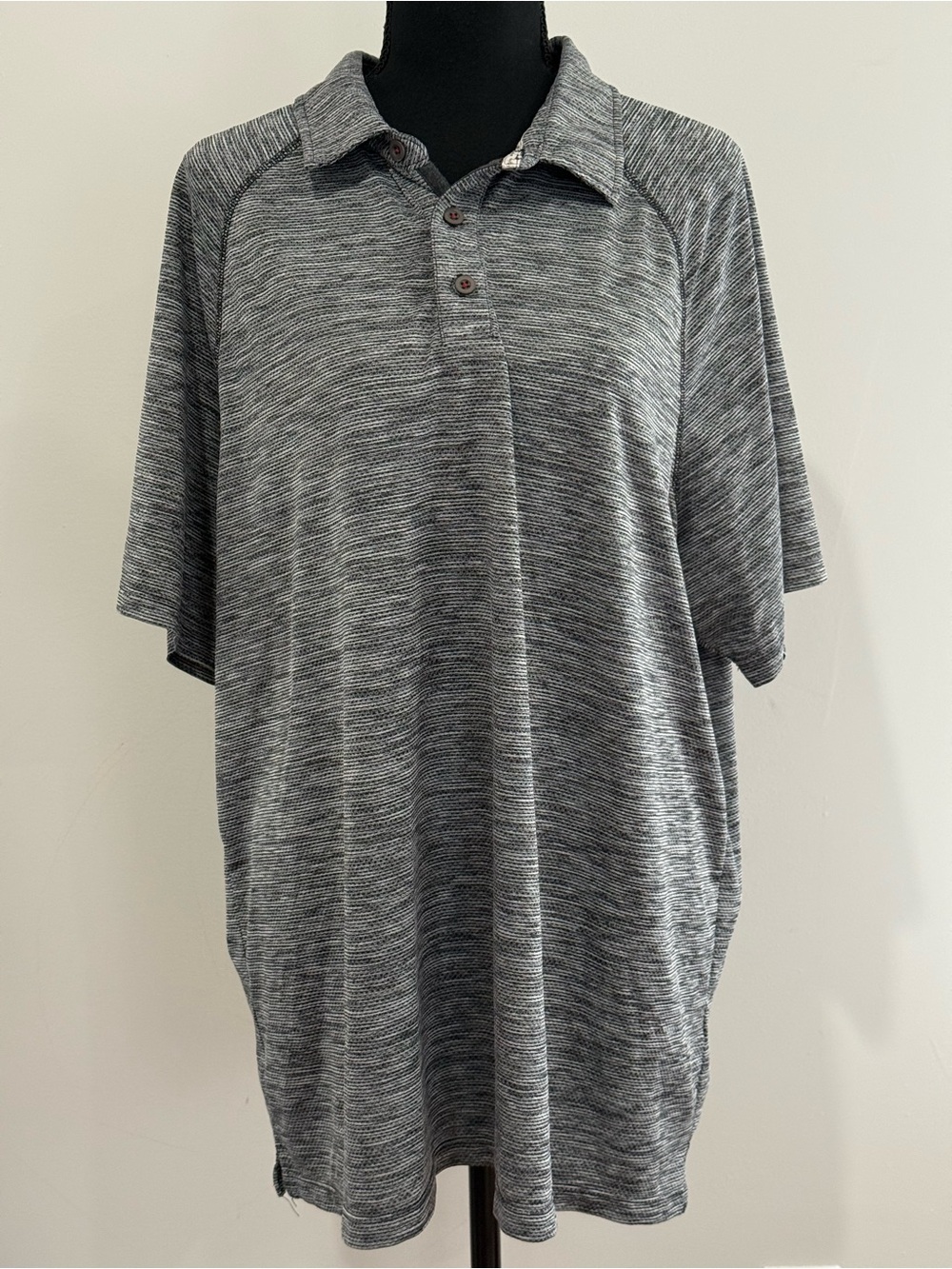 Flag&Anthem XXL Made Flex Men's Grey Heather Polo Shirt 798